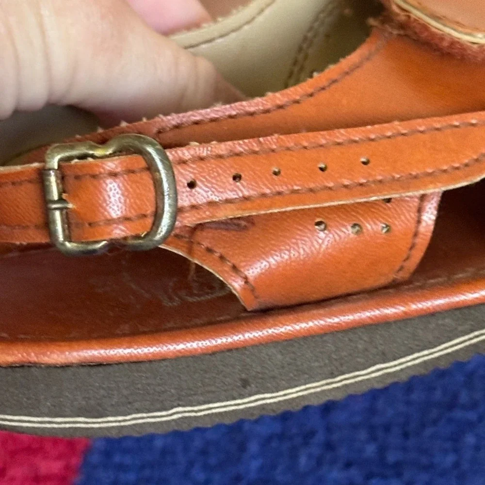 Vintage Carousels Kids Leathery Sandals transformer Size 10